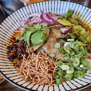 Wanjai Restaurant & Bar - Beef khao soi after additions - Thai Near Me - San Francisco, California Wanjai Restaurant & Bar - Beef khao soi after additions - Thai Near Me - San Francisco, California