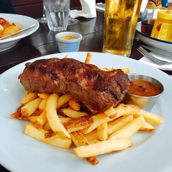 Red Lion & Sun - Feather blade steak with chips - Pubs Near Me - London, XGL Red Lion & Sun - Feather blade steak with chips - Pubs Near Me - London, XGL