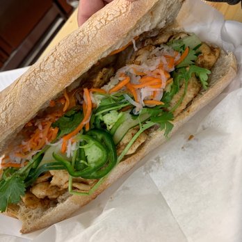 Saigon Cafe - Chicken Bánh Mi Sandwich - Vietnamese Near Me - Cotati, California