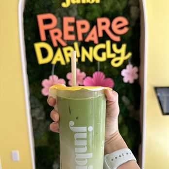 Junbi Matcha & Tea - 6/2025- Sakura lychee matcha latte - Bubble Tea Near Me - Mountain View, California Junbi Matcha & Tea - 6/2025- Sakura lychee matcha latte - Bubble Tea Near Me - Mountain View, California