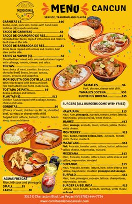Menu photo 1 Carnitas Michoacanas Las Vegas, NV Menu photo 1 Carnitas Michoacanas Las Vegas, NV