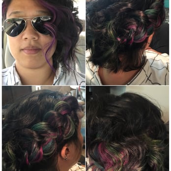 Wedding Hair Braid On One Side And Curls On The Other To Showcase