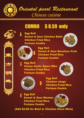 Menu photo 1 Oriental Pearl Restaurant Fredericton, NB