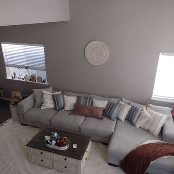 Chico Furniture Direct - Custom shape and we chose the fabric type and color. Worth the wait for delivery as it's built just for us. - Furniture Stores Near Me - Chico, California