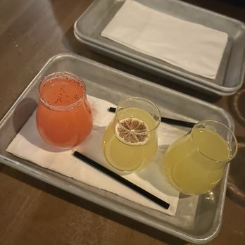 Masa Taco Bar - Flight of margaritas (strawberry, pineapple, mango) - Mexican Near Me - Stamford, Connecticut Masa Taco Bar - Flight of margaritas (strawberry, pineapple, mango) - Mexican Near Me - Stamford, Connecticut