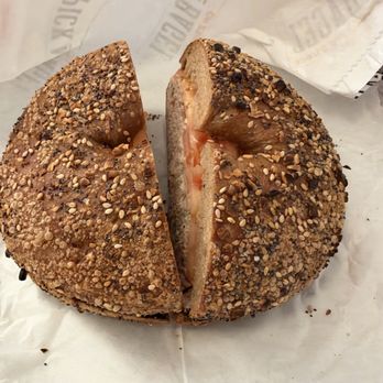 Pick a Bagel - Everything wholewheat flat bagel - Bagels Near Me - New York, New York Pick a Bagel - Everything wholewheat flat bagel - Bagels Near Me - New York, New York
