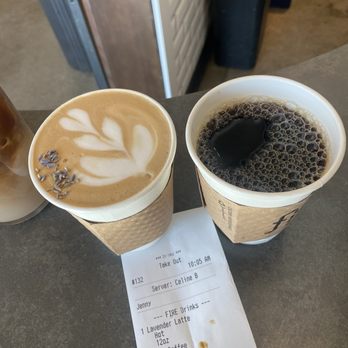 Fika - Lavender latte and drip Coffee - Bakeries Near Me - Puyallup, Washington