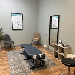 Chiropractic examination and treatment room