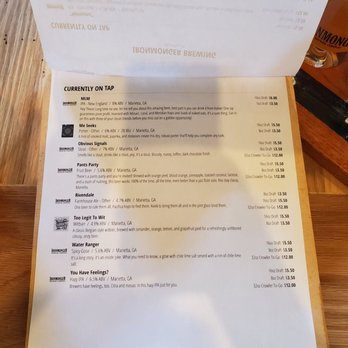 Ironmonger Brewing & Distilling - Tap list 9/22 - Axe Throwing Near Me - Marietta, Georgia Ironmonger Brewing & Distilling - Tap list 9/22 - Axe Throwing Near Me - Marietta, Georgia