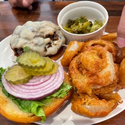 Mush room Swiss with green Chili's added