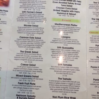 Urth Caffé-Pasadena - Menu 6/17/15 - Cafes Near Me - Pasadena, California Urth Caffé-Pasadena - Menu 6/17/15 - Cafes Near Me - Pasadena, California