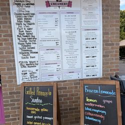 The Parlor Creamery - Menu