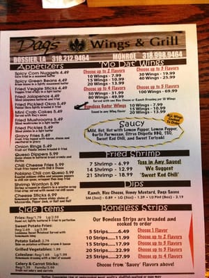 Menu photo 7 Daq's Wings & Grill Monroe, LA Menu photo 7 Daq's Wings & Grill Monroe, LA
