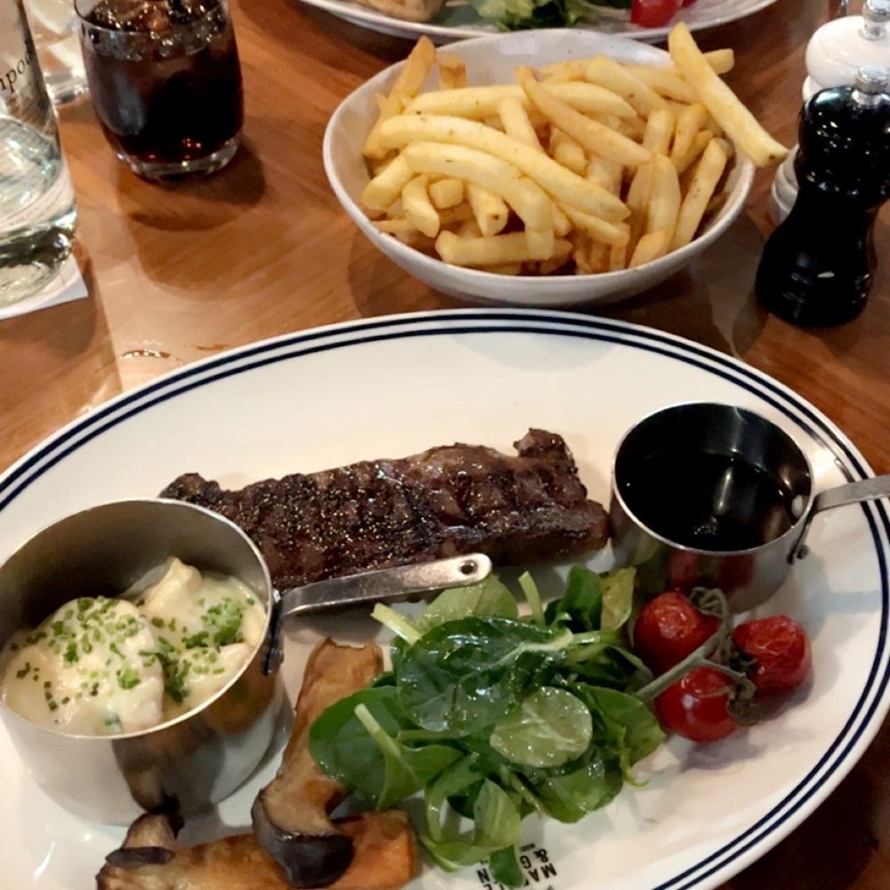 Marble & Grain - Good steak, and the empty Long Island iced tea in the background that's dangerous... - Restaurants Near Me - Braddon, ACT