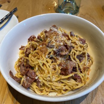 Prato - Mustard Spaghettini Cacio E Pepe - Pizza Near Me - Winter Park, Florida Prato - Mustard Spaghettini Cacio E Pepe - Pizza Near Me - Winter Park, Florida
