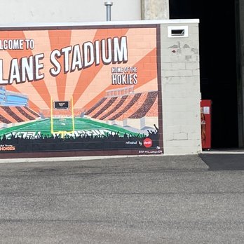 Welcome To Lane Stadium Mural - Public Art Near Me - Blacksburg, Virginia Welcome To Lane Stadium Mural - Public Art Near Me - Blacksburg, Virginia