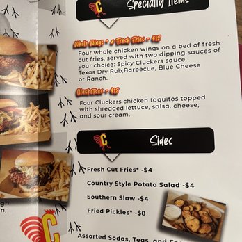 Cluckers - Menu - Chicken Shop Near Me - Reno, Nevada
