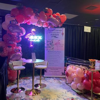 ATX Bubbles - Our booth set up - Balloon Services Near Me