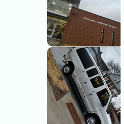 Chief School Bus Service - Proof that I get a text about the chiefs van not doing transportation but here they are transporting other kids from the same school....