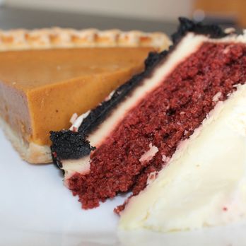 Ohm's Cafe - Red velvet cheese cake & pumpkin pie, Out of this world, so delicious . - Breakfast & Brunch Near Me - Mandan, North Dakota