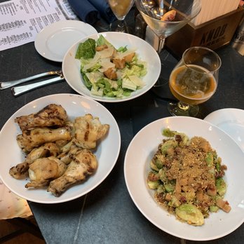Ward 4 - brussel sprouts, wings, and Caesar - Comfort Food Near Me - Newton, Massachusetts