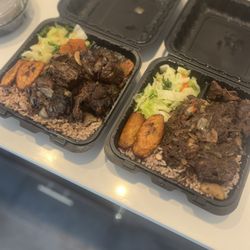 The Jerk Spot Jamaican Restaurant - Oxtail Oxtails and Beans Meal