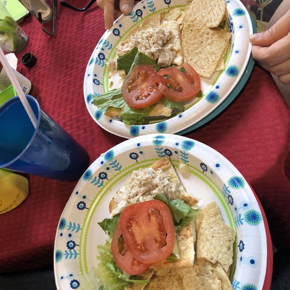 White tuna sandwich