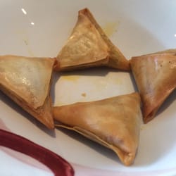 Spices Indian Cuisine - Meat samosas.