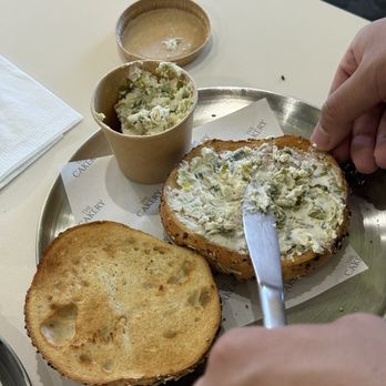 The Cakery Cafe - Everything bagel with scallion cream cheese - Sandwiches Near Me - San Diego, California The Cakery Cafe - Everything bagel with scallion cream cheese - Sandwiches Near Me - San Diego, California