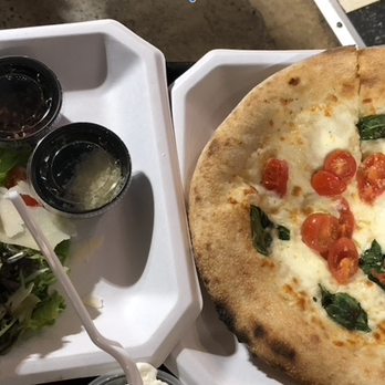 Forno Vero - Bianca pizza and Mista salad. - Pizza Near Me - Marietta, Georgia