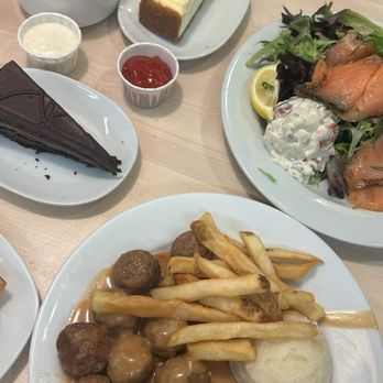IKEA Restaurant - Meatballs and salmon salad - Breakfast & Brunch Near Me - West Sacramento, California IKEA Restaurant - Meatballs and salmon salad - Breakfast & Brunch Near Me - West Sacramento, California