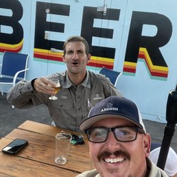 One of my employees and myself having a great time. One of my employees and myself having a great time.