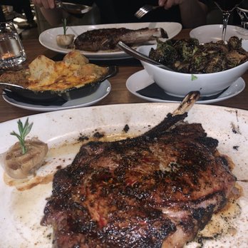 Old Brea Chop House - 20 oz. bone-in ribeye with sides - Steakhouses Near Me - Brea, California