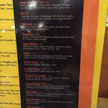 Sa-Tang - Drink menu - Thai Near Me - Wakefield, Rhode Island