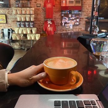 The Perc Coffeehouse - Citrus and spice latte with nonfat milk - Coffee & Tea Near Me - Lewisville, Texas The Perc Coffeehouse - Citrus and spice latte with nonfat milk - Coffee & Tea Near Me - Lewisville, Texas