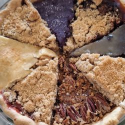 A-Town Humble Pies - A pie sampler of various fresh pie slices that was freshly baked that morning.  Includes Whiskey Apple & Mixed Berry to name a few.