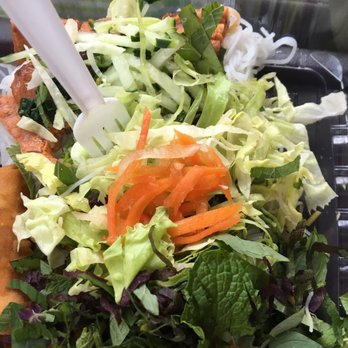 Ky Duyen Cafe - Their premade bun with veggies unleashed and nuoc cham sauce on top. - Cafes Near Me - Syracuse, New York Ky Duyen Cafe - Their premade bun with veggies unleashed and nuoc cham sauce on top. - Cafes Near Me - Syracuse, New York