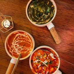 Curry Lounge - Paneer tikka, spinach, and kaali dal