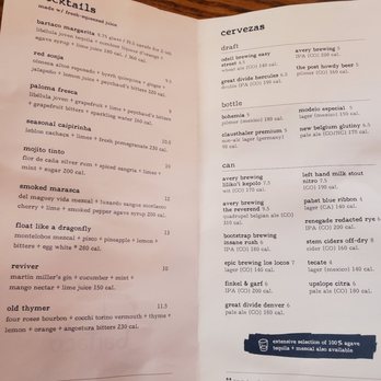 Bartaco Boulder - Drink menu - Mexican Near Me - Boulder, Colorado Bartaco Boulder - Drink menu - Mexican Near Me - Boulder, Colorado