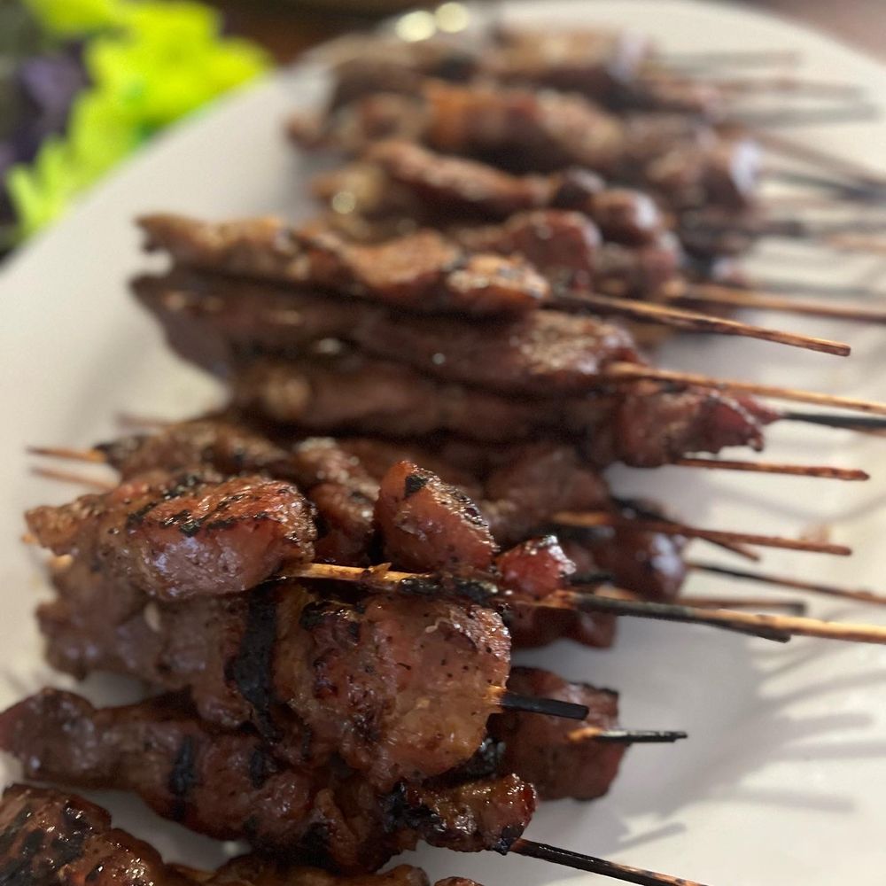 Pork and chicken skewers Pork and chicken skewers
