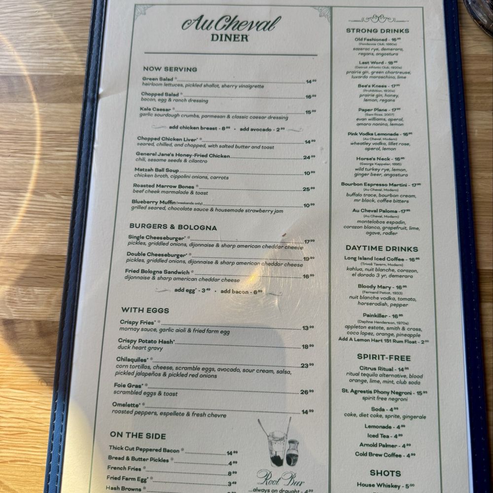Au Cheval - Menu - Bars Near Me - Chicago, Illinois Au Cheval - Menu - Bars Near Me - Chicago, Illinois