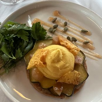 Old Vines Restaurant - Squash tart - Canadian (New) Near Me - Kelowna, British Columbia