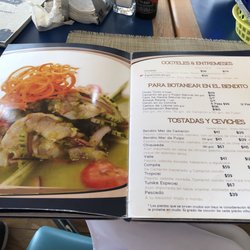 Bendito Mar - Menu