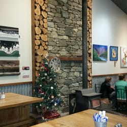 Five Rivers Cafe - Wood stove on a cold day..