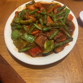 Nattha's Bann Thai Asian - Krispy pork belly with beans and bell peppers - Thai Near Me - Tucson, Arizona Nattha's Bann Thai Asian - Krispy pork belly with beans and bell peppers - Thai Near Me - Tucson, Arizona