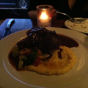 The Monk's Kettle - Daily Roast: Pork and veggies on top of a bed of polenta - Bars Near Me - Oakland, California The Monk's Kettle - Daily Roast: Pork and veggies on top of a bed of polenta - Bars Near Me - Oakland, California