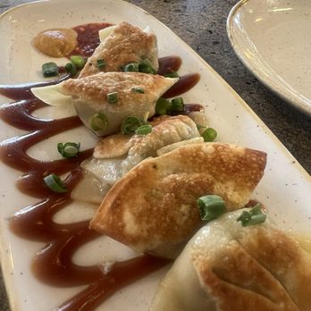Monkeypod Kitchen - Shrimp and mushroom potstickers - New American Near Me - Lahaina, Hawaii