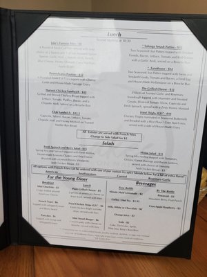 Menu photo 7 Jake's On Main Landisville, PA