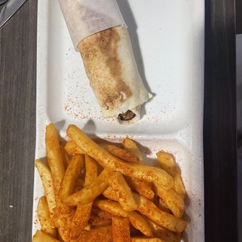 Alloush Grill - Spicy fried & Shish Tawook Sandwich for lunch! :) I recommend adding the hommous - Mediterranean Near Me - Livonia, Michigan