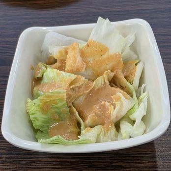 Sakura IX - The complimentary salad. - Japanese Near Me - Roanoke, Virginia